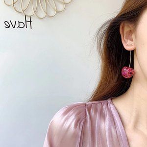 3/$30 Cherry Fruit Dangle Drop Earrings